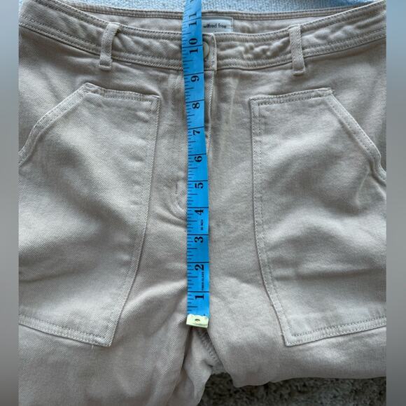 Aritzia Wilfred Free Modern Utility High Rise Straight Leg Tan Pants Size 4 - Picture 8 of 9